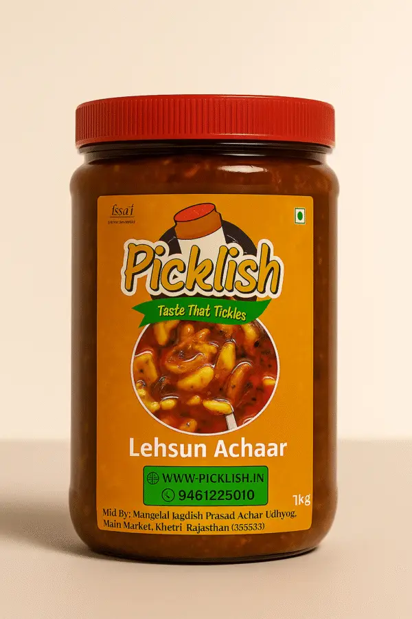 Lehsun Achaar – Spicy Garlic Pickle from Picklish