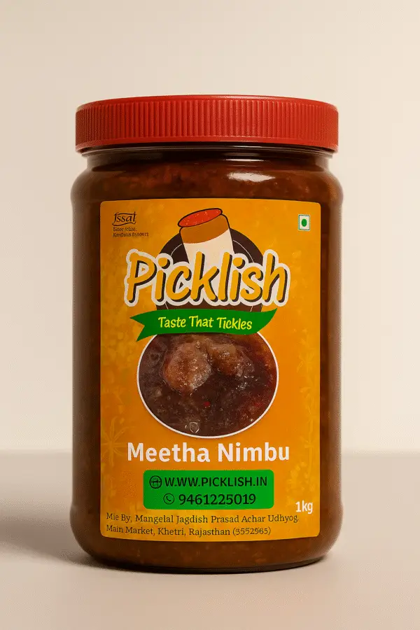 Meetha Nimbu Achaar – Sweet Lemon Pickle